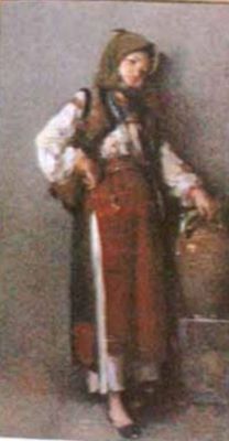 pictură - Grigorescu, Nicolae; Fată cu ulcior