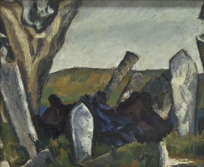 Pictură de șevalet - Iser, Iosif; Cimitirul Eyüp, din Constantinopol