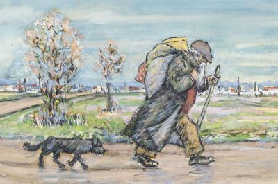 Desen - Bărbulescu, Ion (B'Arg); Vagabond cu câine