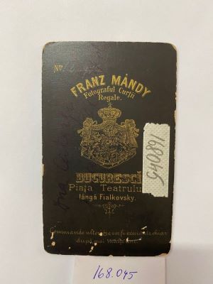 fotografie sepia - Mandy, Franz; Maria Catargi (Papadopol)