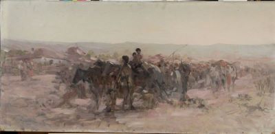 Pictură pe șevalet - Grigorescu, Nicolae; Laie de țigani