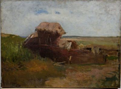Pictură pe șevalet - Grigorescu, Nicolae; Târla părăsită