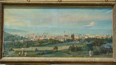 Pictură de șevalet - anonim; Peisaj panoramic I
