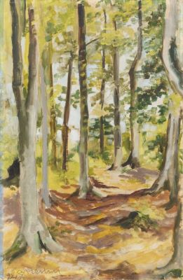 Pictură de șevalet - Anestin, Ion Valentin; Peisaj de pădure