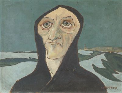 Pictură de șevalet - Steurer, Iosif; Portret de femeie