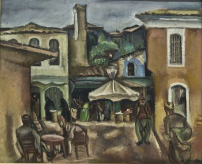Pictură de șevalet - Iser, Iosif; Bazar oriental