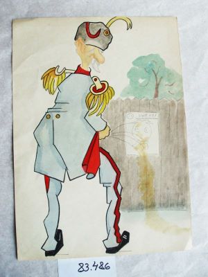 Caricatură - Tacorian, Mihail; Mareșal Averescu