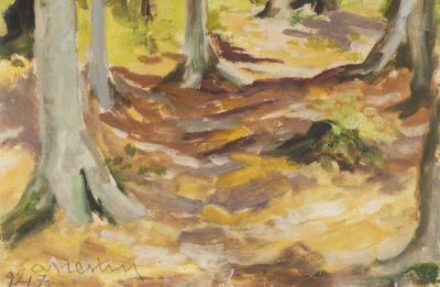 Pictură de șevalet - Anestin, Ion Valentin; Peisaj de pădure