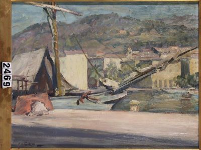 pictură de șevalet - Mützner, Samuel; Portul Ajaccio