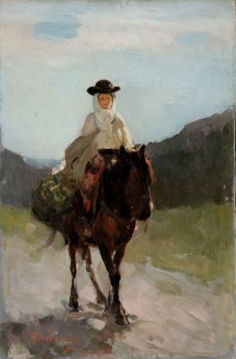 Pictură pe șevalet - Grigorescu, Nicolae; Rucăreanca
