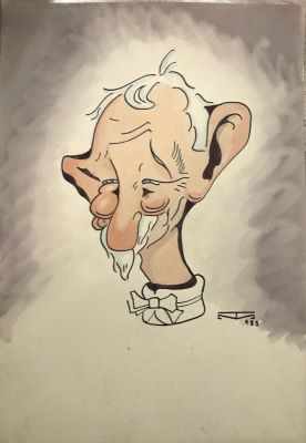 acuarelă - Tacorian, Mihail; Mareșalul Averescu
