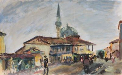 Pictură de șevalet - Iser, Iosif; Vedere din Turtucaia