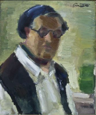 Pictură de șevalet - Șirato, Francisc; Studiu pentru „Autoportret”