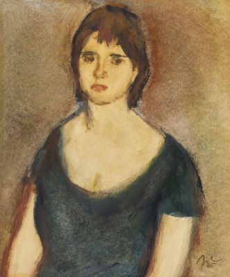 Desen - Baba, Corneliu; Portret de fată