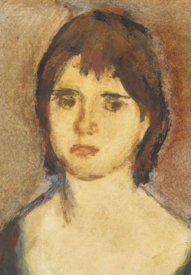 Desen - Baba, Corneliu; Portret de fată