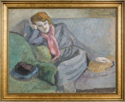 Pictură de șevalet - Pallady, Theodor; Femeie pe canapea