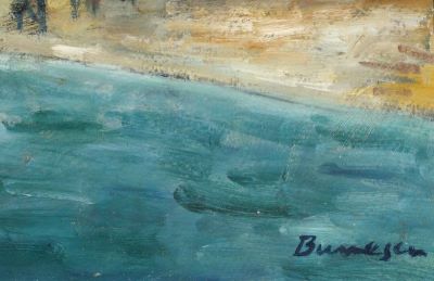 Pictură de șevalet - Bunescu, Marius; Peisaj la mare - Balcic