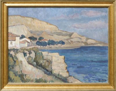 Pictură de șevalet - Ghiață, Dimitrie; Peisaj la mare