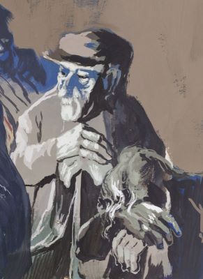 Desen - Perahim, Jules; Compoziție cu personaje