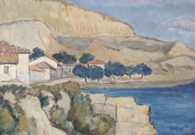 Pictură de șevalet - Ghiață, Dimitrie; Peisaj la mare