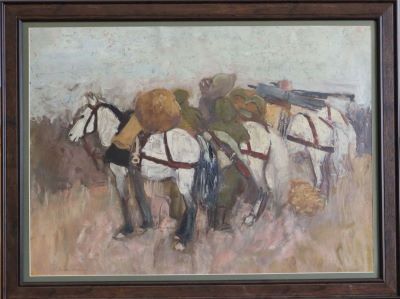 pictură de șevalet - Ciucurencu, Alexandru; Haltă