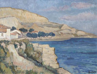 Pictură de șevalet - Ghiață, Dimitrie; Peisaj la mare