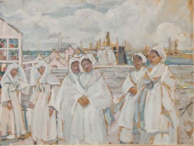 Pictură de șevalet - Popea, Elena; Călugărițe din Bretania