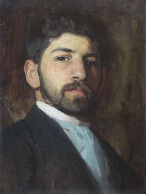Pictură de șevalet - Smigelschi, Octavian; Autoportret