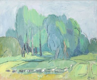 Pictură de șevalet - Ciucurencu, Alexandru; Margine de pădure