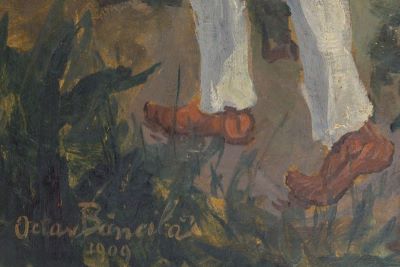 Pictură de șevalet - Băncilă, Octav; Tăietor de lemne