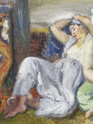 Pictură de șevalet - Iser, Iosif; Interior cu două tătăroaice