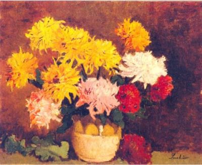 pictură - Luchian, Ștefan; Crizanteme