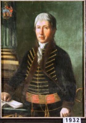 pictură de șevalet - Bergmann, Franz Anton; Andreas Traugott Krauss, primar din Mediaș (în Registrul inventar, înregistrat ca: Anton Traugott Kraus, primar din Mediaș)