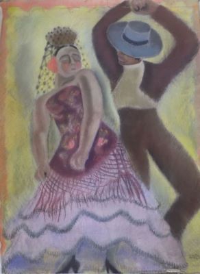 desen - Demetriade-Bălăcescu, Lucia; Dans spaniol