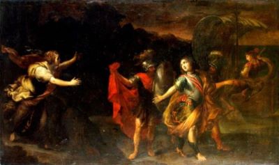 pictură - Romanelli, Giovanni Francesco; Rinaldo și Armida