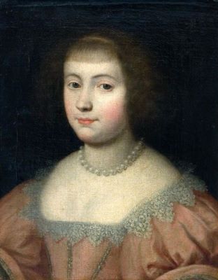 pictură de șevalet - anonim francez; Portret de femeie