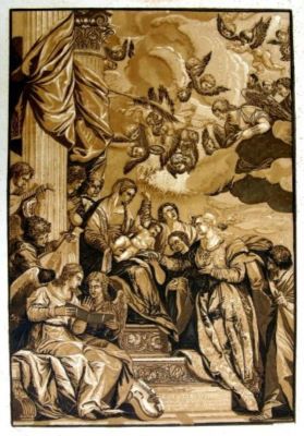 gravură - Jackson, John Baptist; (SC.); Jackson, John Baptist; (DEL.); Veronese, Caliari Paolo numit Il (PX.); Jackson, John Baptist; (EX.); Logodna Mistică a Sfânta Ecaterina