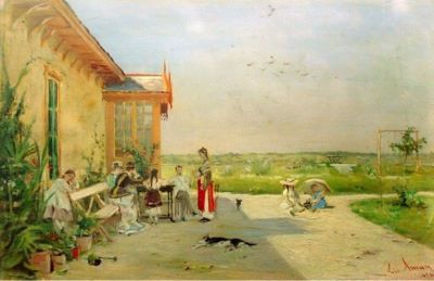 pictură de șevalet - Aman, Theodor; Vara la țară