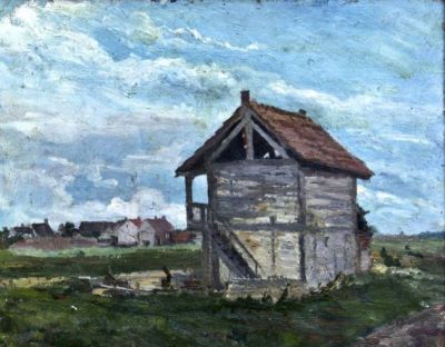 pictură de șevalet - Andreescu, Ion; Grânar