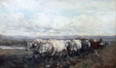 pictură de șevalet - Grigorescu, Nicolae; Drum greu