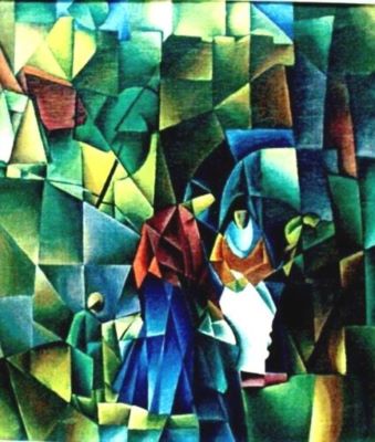 pictură - Maxy, Max Hermann; Înserare (Meissen)