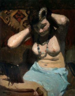 pictură de șevalet - Strâmbu(lescu), Ipolit; Nud