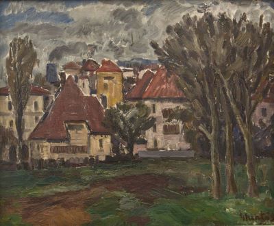 pictură de șevalet - Ghiață, Dumitru; Peisaj