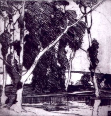 gravură - Lee-Henkley, William; The Silent Pool