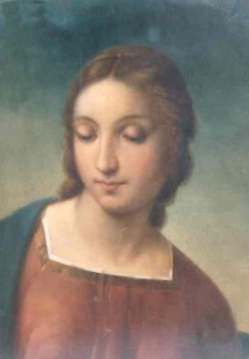 pictură - Tattarescu, Gheorghe; Cap de Madonă