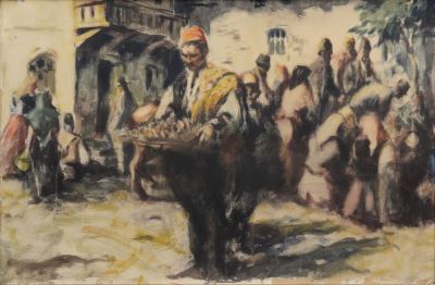 pictură de șevalet - Șirato, Francisc; Târg dobrogean