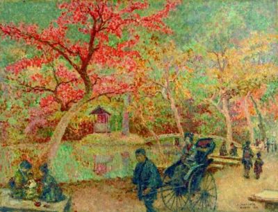 pictură de șevalet - Mützner, Samuel; Cu ricșa