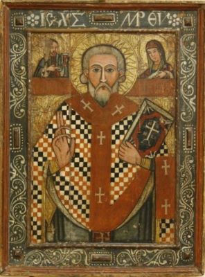 icoană; Sfântul Ierarh Nicolae