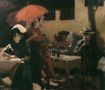 pictură - Strâmbu(lescu), Ipolit; Grădina de vară