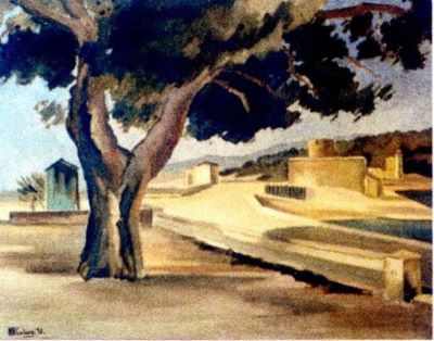 pictură - Catargi, Henri H.; Peisaj